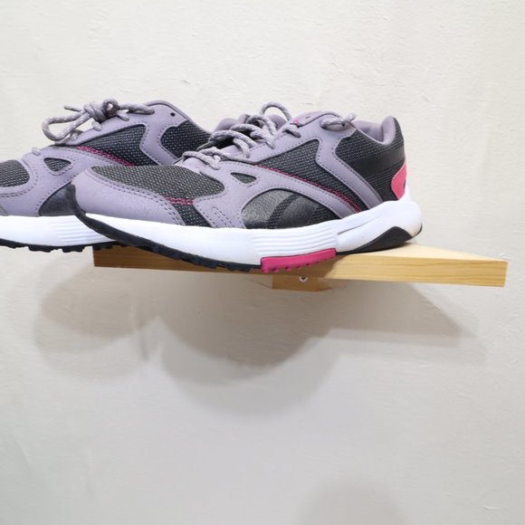 Reebok Trail Shoes Womens 9 Fuel Foam Gray Pink Charcoal White Athletic - Picture 7 of 14